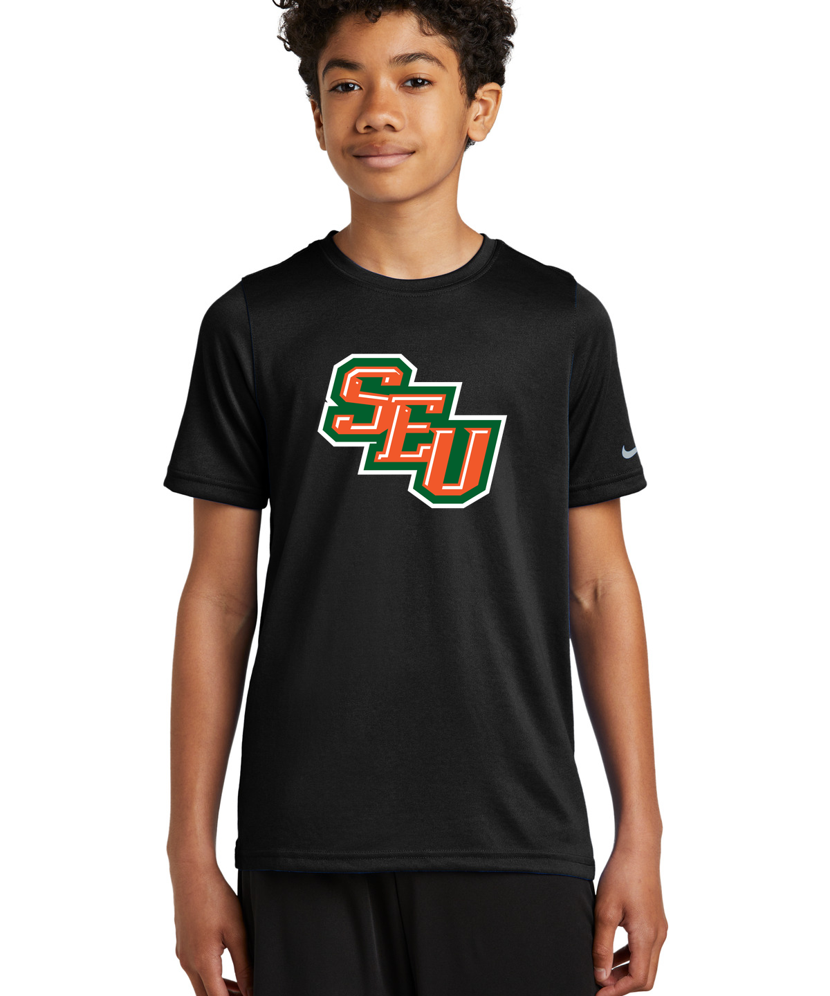 Sleepy Eye United Football - Black Nike Youth Swoosh Sleeve rLegend Tee NKDX8787