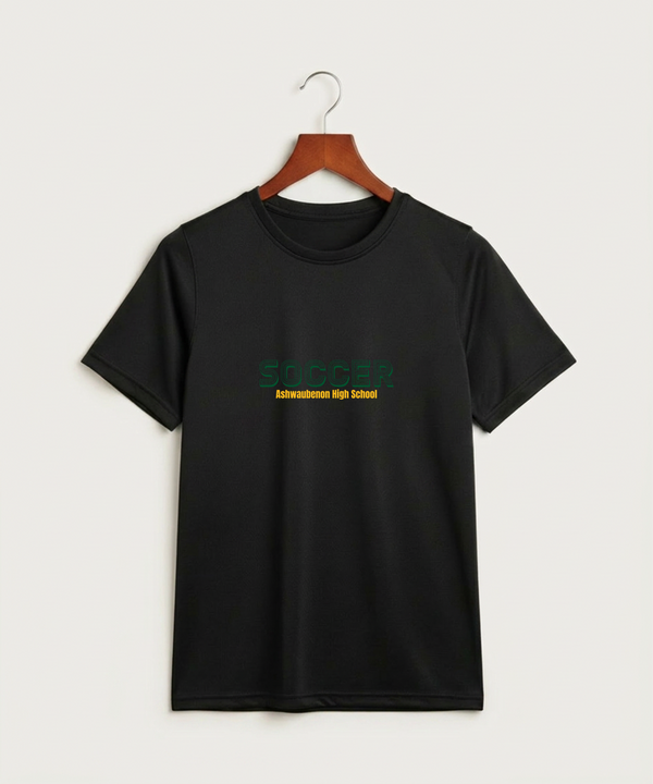 Ashwaubenon High School Soccer (Boys) - Black Nike Youth Swoosh Sleeve rLegend Tee NKDX8787