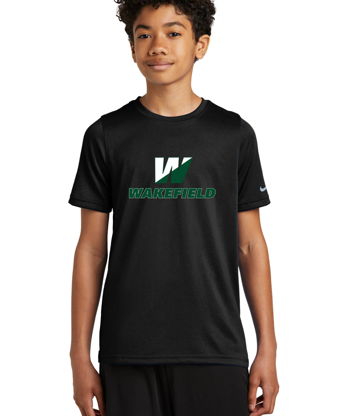 Wakefield High School N/A - Black Nike Youth Swoosh Sleeve rLegend Tee NKDX8787