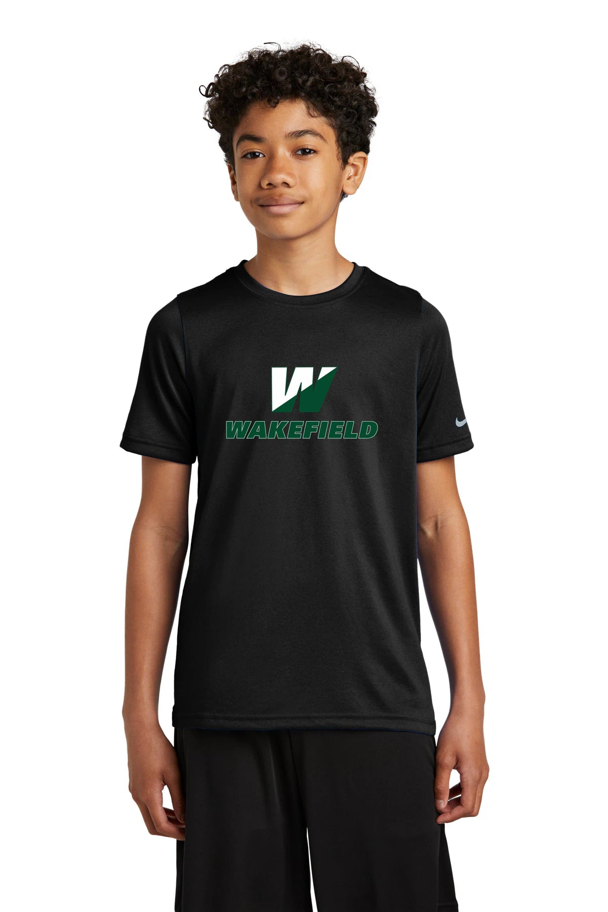 Wakefield High School N/A - Black Nike Youth Swoosh Sleeve rLegend Tee NKDX8787
