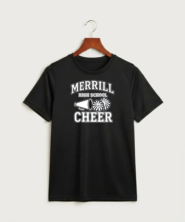 Merrill Dance and Cheer - Black Nike Youth Swoosh Sleeve rLegend Tee NKDX8787