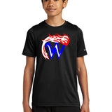 Waupaca High School football_boys - Black Nike Youth Swoosh Sleeve rLegend Tee NKDX8787