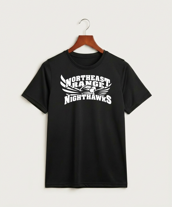 Northeast Range High School Volleyball (Girls) - Black Nike Youth Swoosh Sleeve rLegend Tee NKDX8787