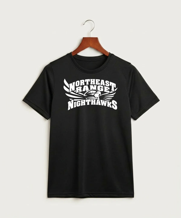 Northeast Range High School Volleyball (Girls) - Black Nike Youth Swoosh Sleeve rLegend Tee NKDX8787