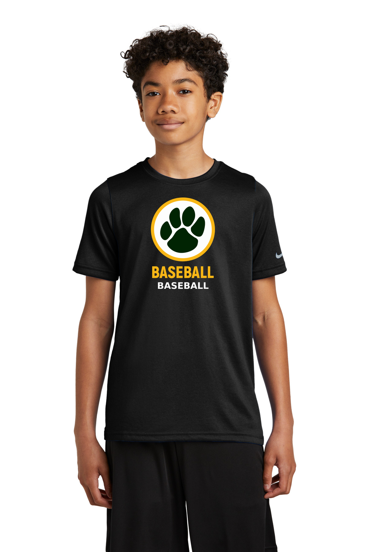 Ashwaubenon Baseball — final e2e test - Black Nike Youth Swoosh Sleeve rLegend Tee NKDX8787