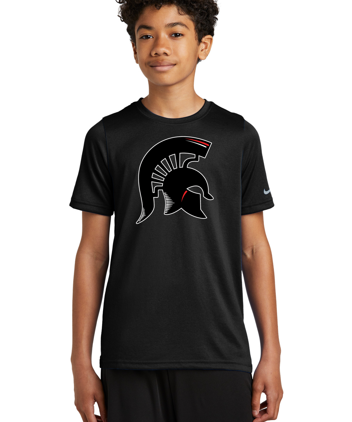 BOLD Football - Black Nike Youth Swoosh Sleeve rLegend Tee NKDX8787