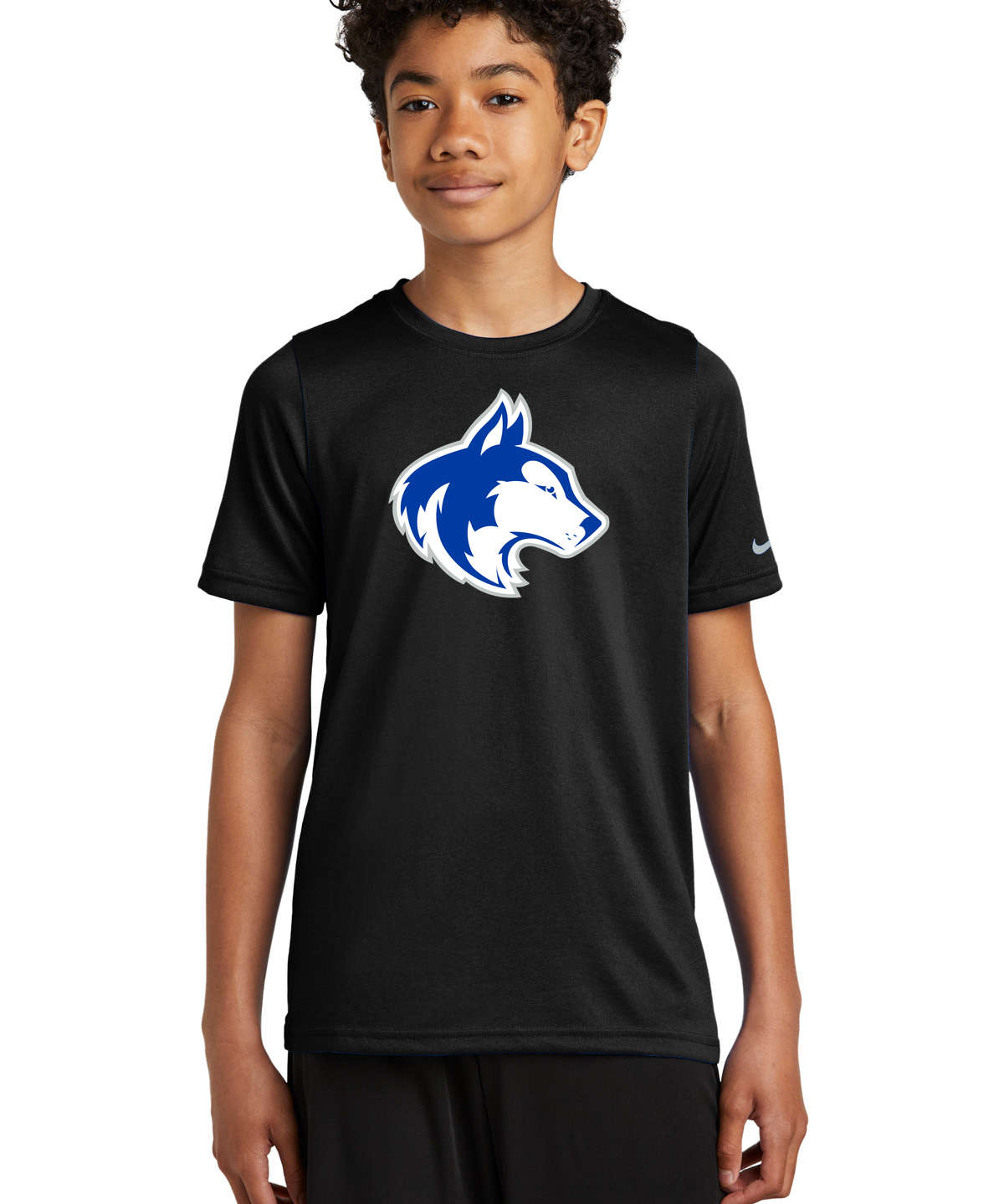 Owatonna Volleyball - Black Nike Youth Swoosh Sleeve rLegend Tee NKDX8787
