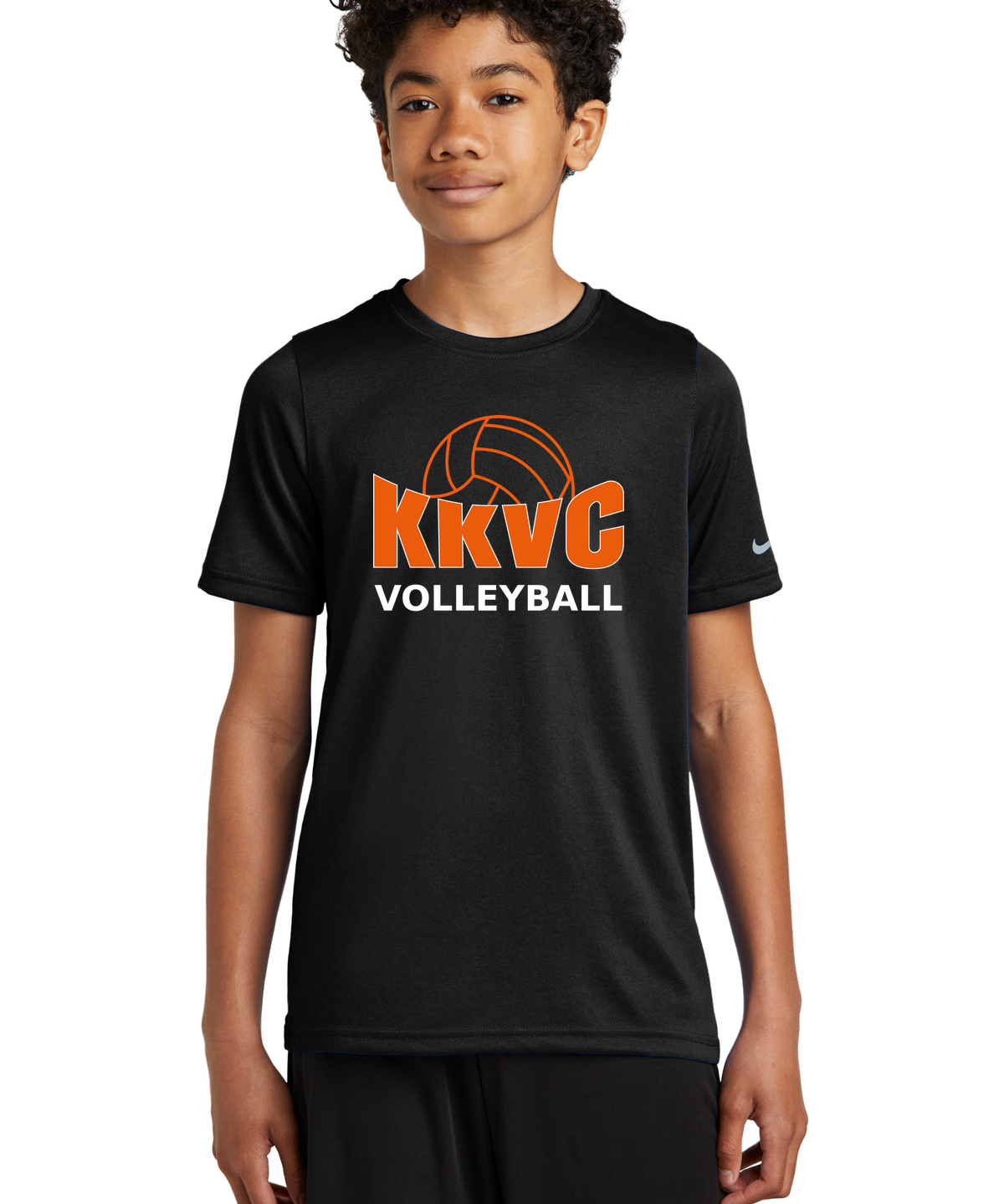 KVCC Volleyball - Black Nike Youth Swoosh Sleeve rLegend Tee NKDX8787