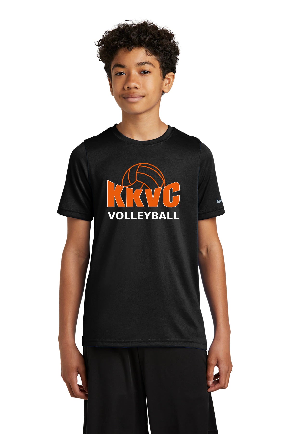 KVCC Volleyball - Black Nike Youth Swoosh Sleeve rLegend Tee NKDX8787