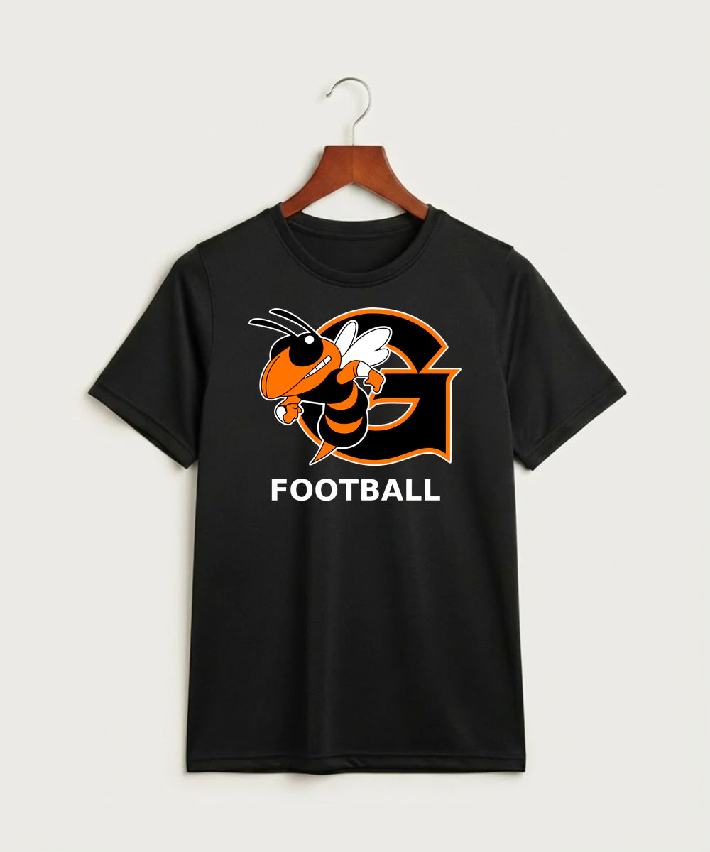 Giltner High School Football - Black Nike Youth Swoosh Sleeve rLegend Tee NKDX8787