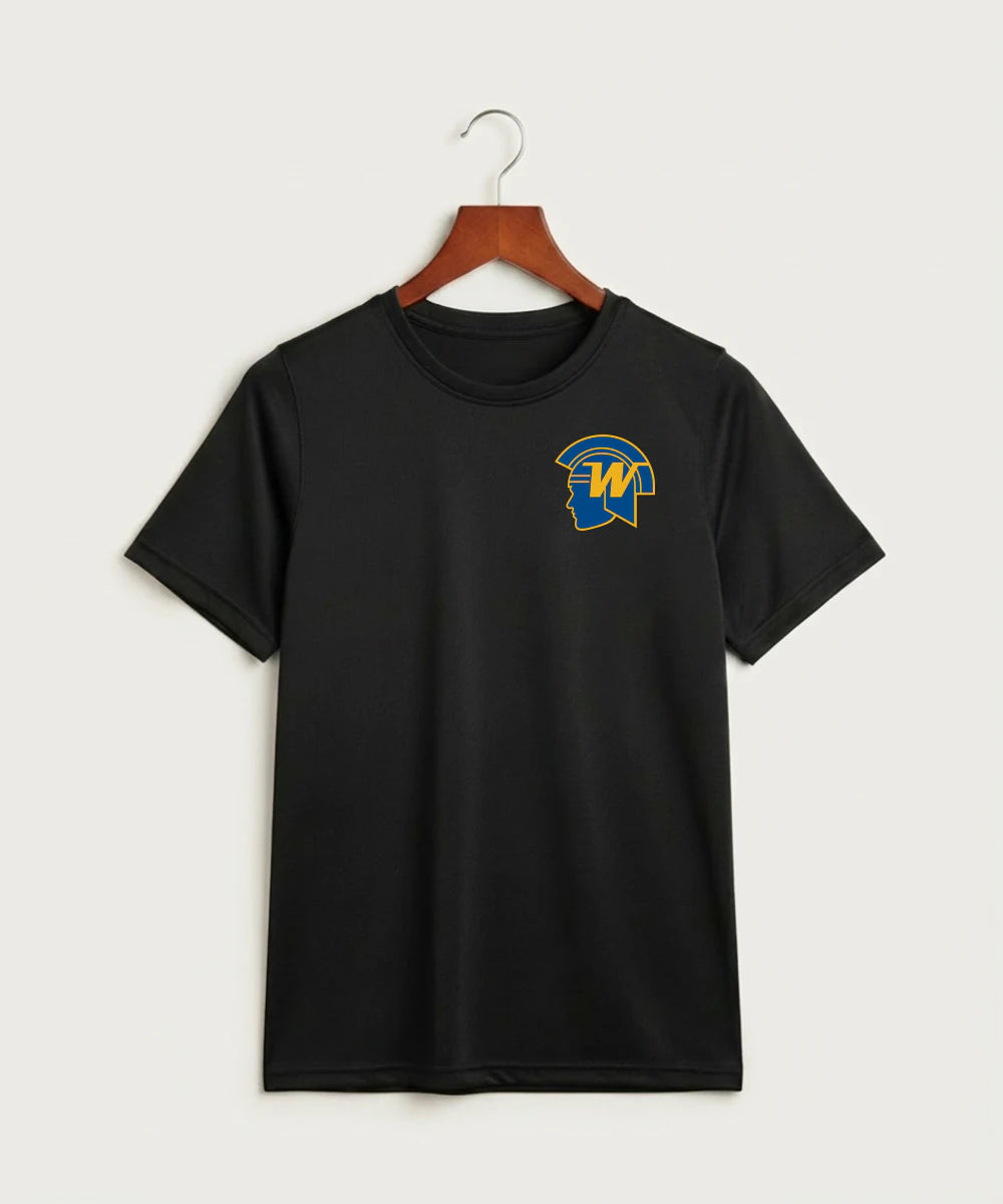 Wayzata High School Football (Boys) - Black Nike Youth Swoosh Sleeve rLegend Tee NKDX8787