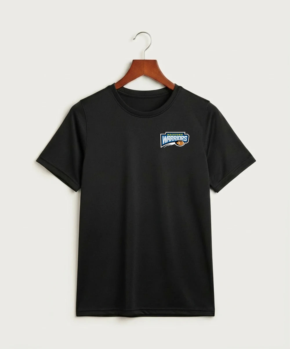 Macktown Warriors Football (Boys) - Black Nike Youth Swoosh Sleeve rLegend Tee NKDX8787