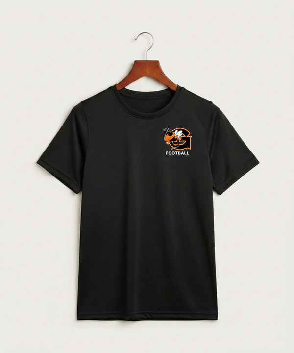 Giltner High School Football - Black Nike Youth Swoosh Sleeve rLegend Tee NKDX8787