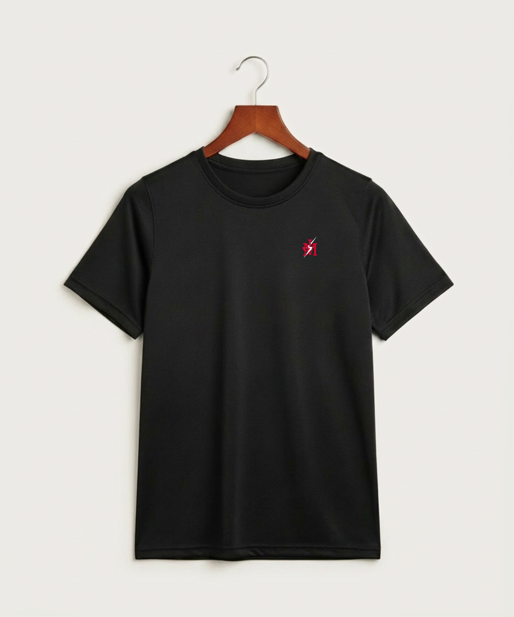 John Marshall High School Cross Country (Coed) - Black Nike Youth Swoosh Sleeve rLegend Tee NKDX8787