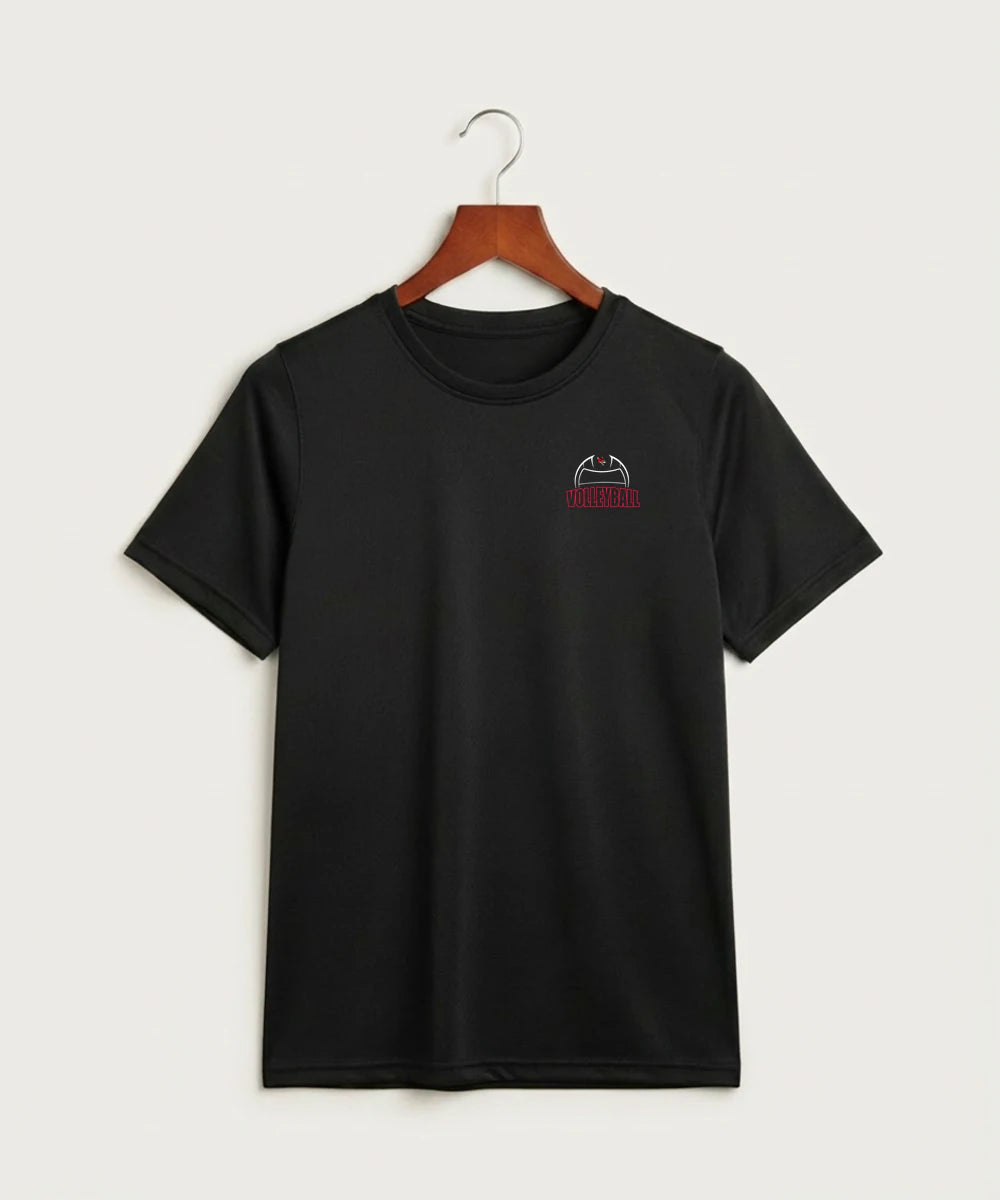 Ely Memorial High School Volleyball (Girls) - Black Nike Youth Swoosh Sleeve rLegend Tee NKDX8787