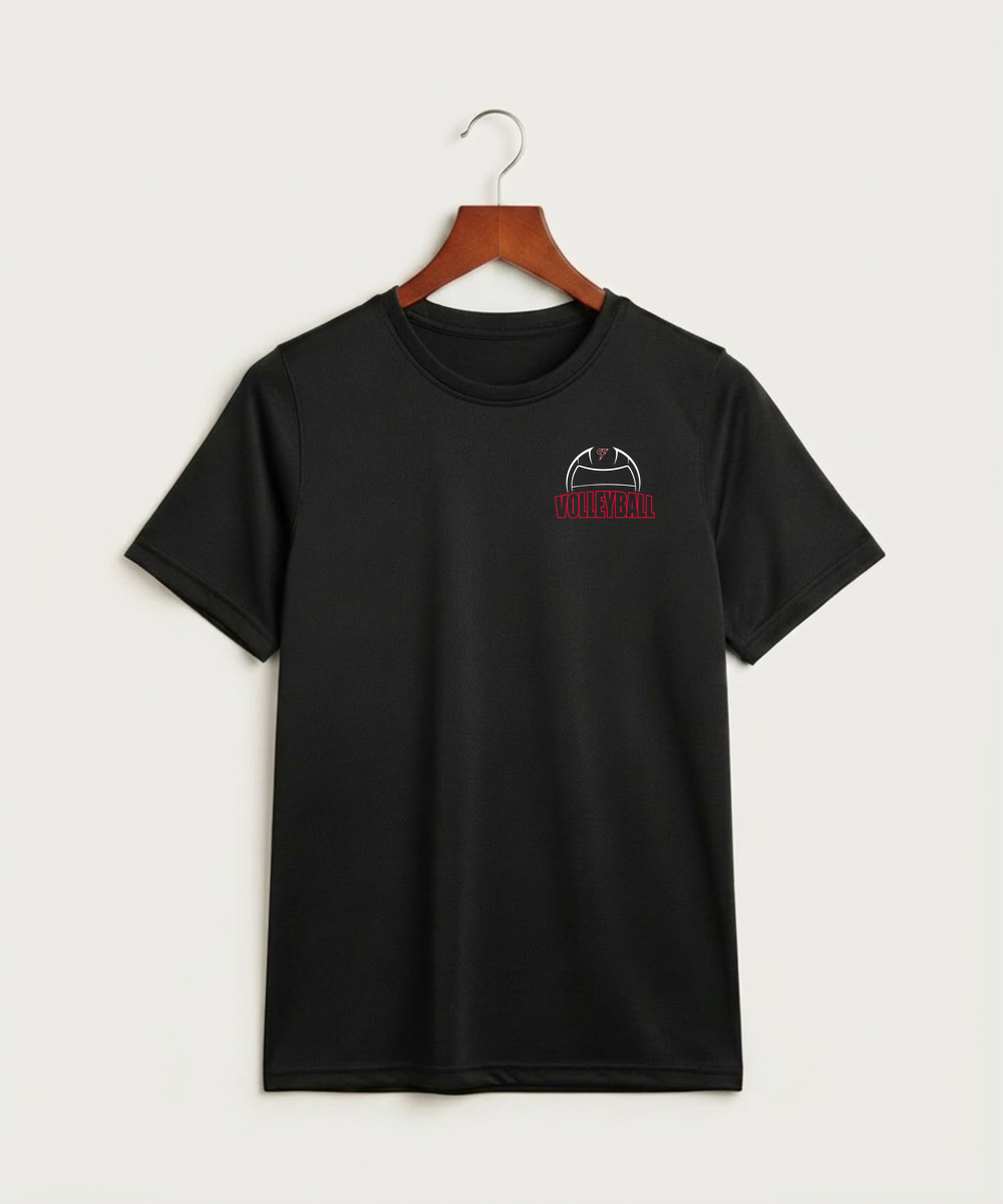 Cannon Falls High School Volleyball (Girls) - Black Nike Youth Swoosh Sleeve rLegend Tee NKDX8787