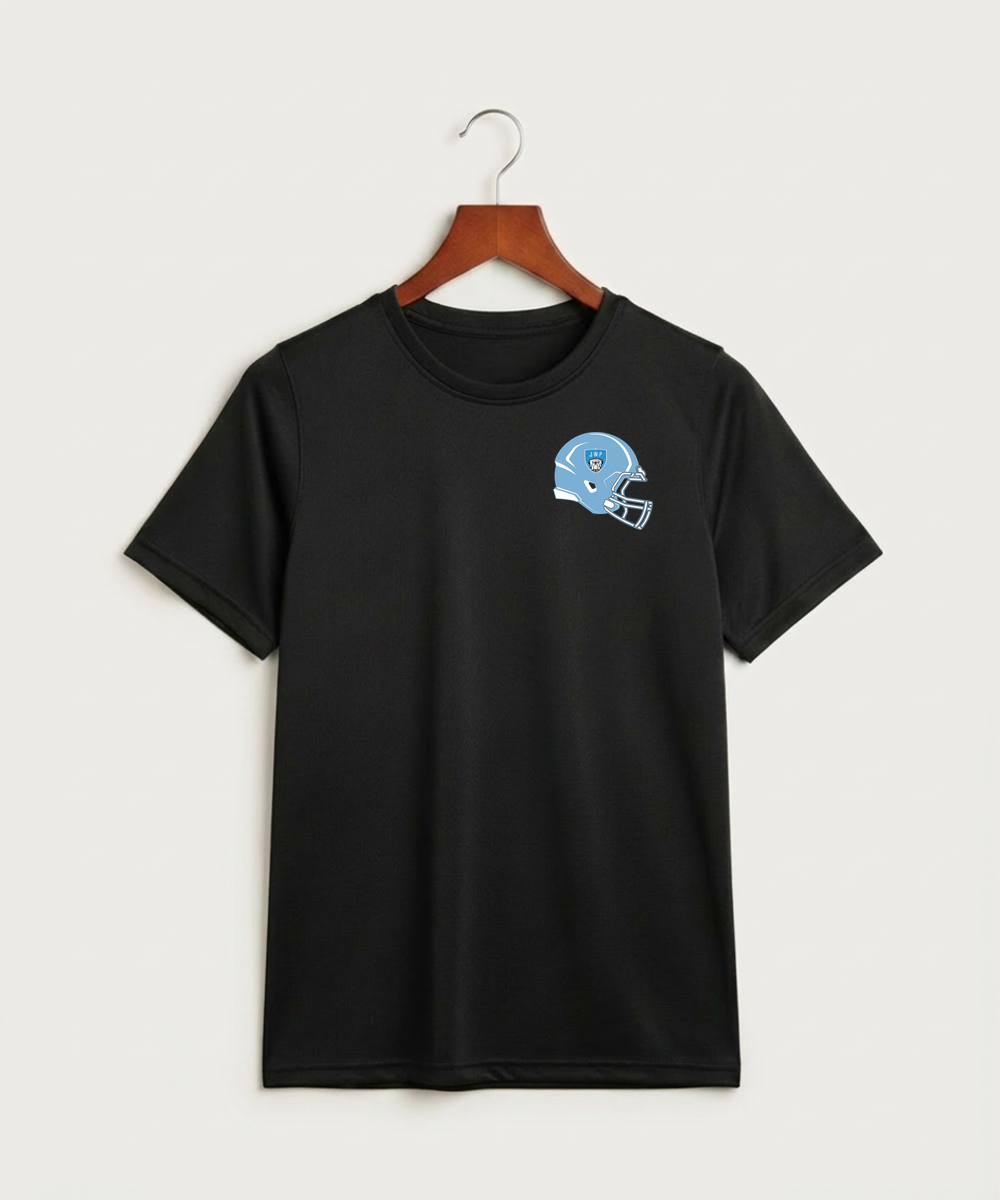 Janesville Waldorf Pemberton Football (Boys) - Black Nike Youth Swoosh Sleeve rLegend Tee NKDX8787