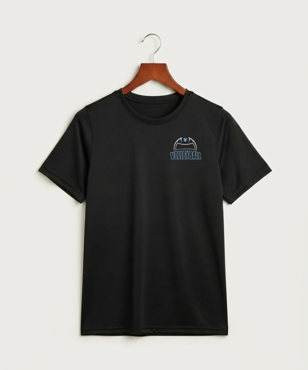 Janesville Waldorf Pemberton Volleyball (Girls) - Black Nike Youth Swoosh Sleeve rLegend Tee NKDX8787