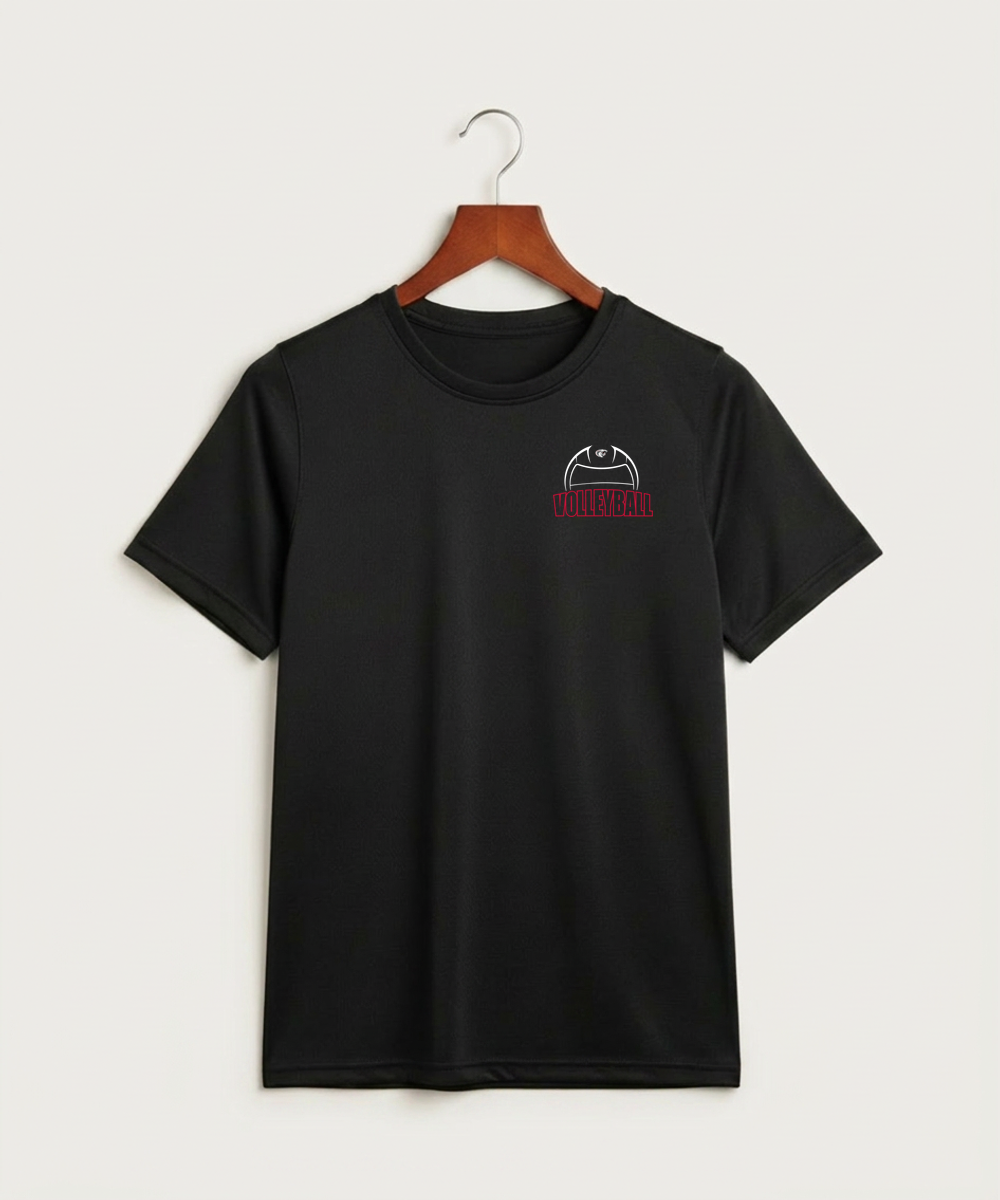 Triton High School Volleyball (Girls) - Black Nike Youth Swoosh Sleeve rLegend Tee NKDX8787