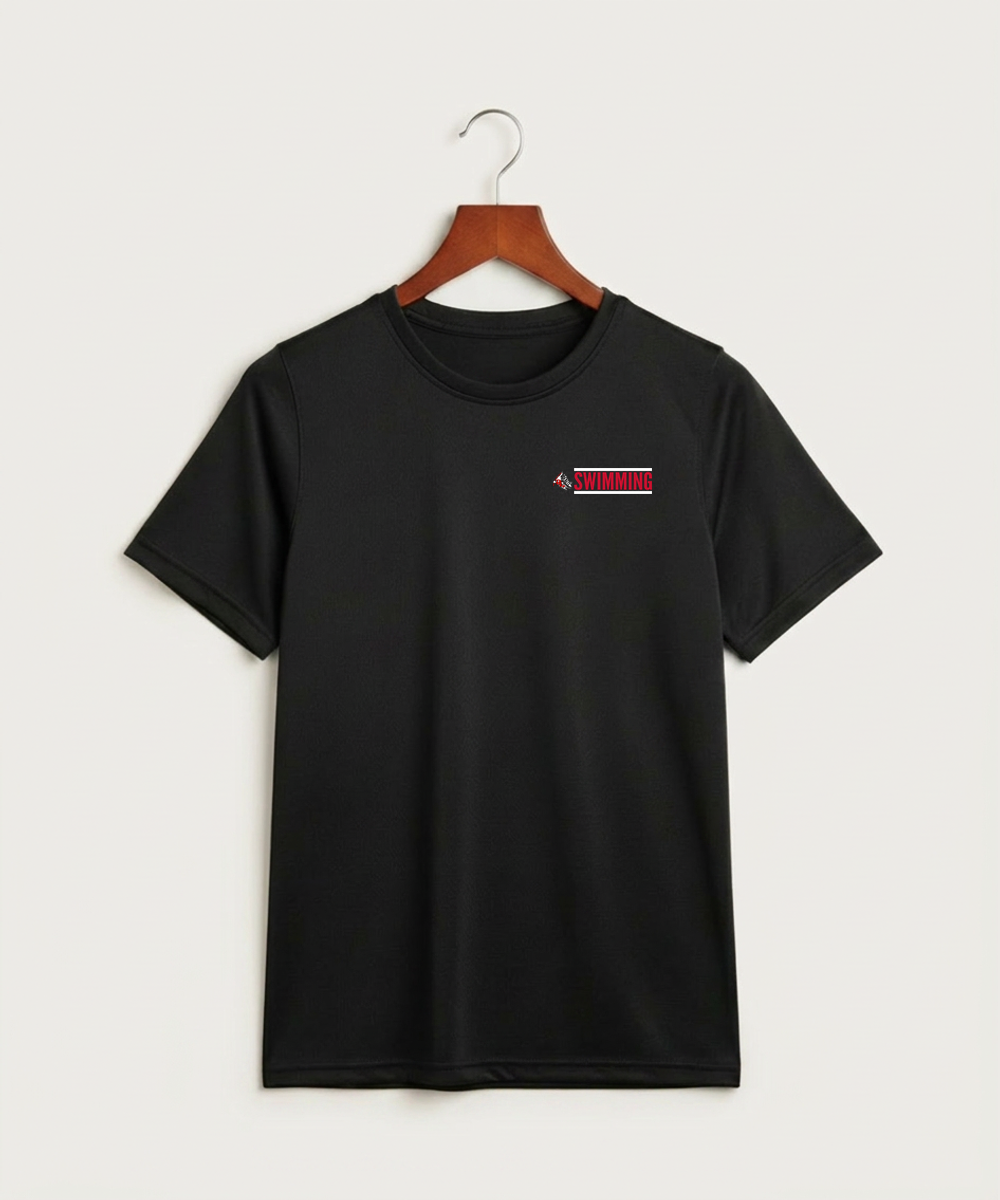 John Marshall High School Swim Dive Girls - Black Nike Youth Swoosh Sleeve rLegend Tee NKDX8787