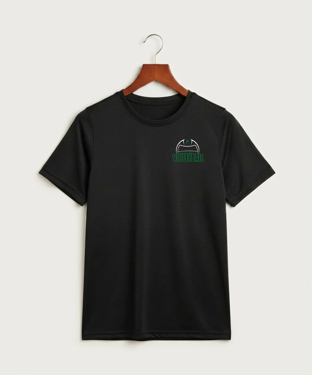 Pipestone Area High School Volleyball (Girls) - Black Nike Youth Swoosh Sleeve rLegend Tee NKDX8787