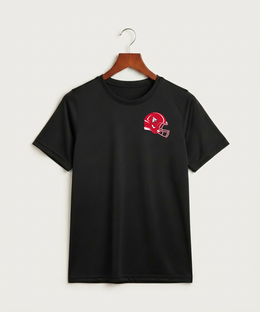 Detroit Lakes Community High School Football (Boys) - Black Nike Youth Swoosh Sleeve rLegend Tee NKDX8787