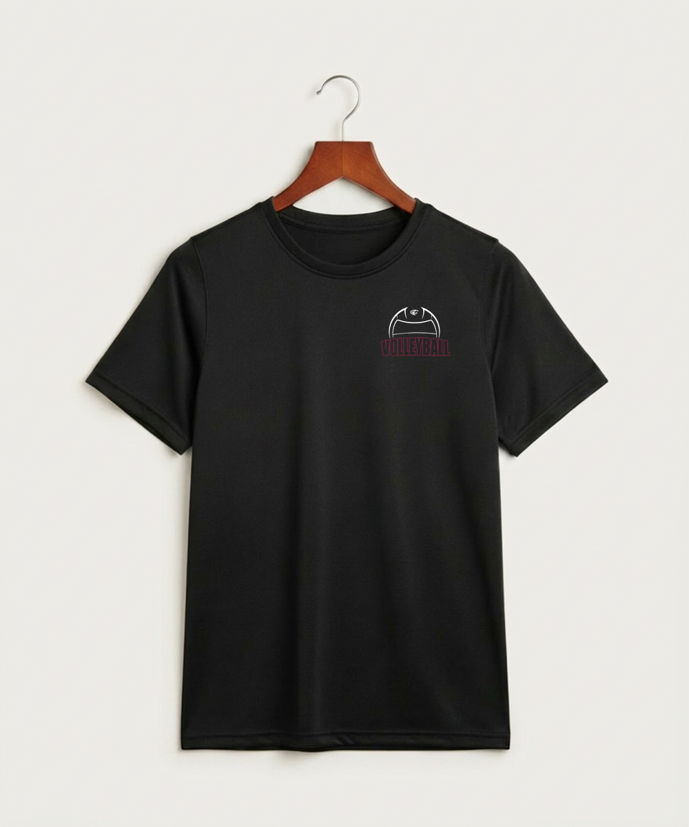 Triton High School Volleyball (Girls) - Black Nike Youth Swoosh Sleeve rLegend Tee NKDX8787