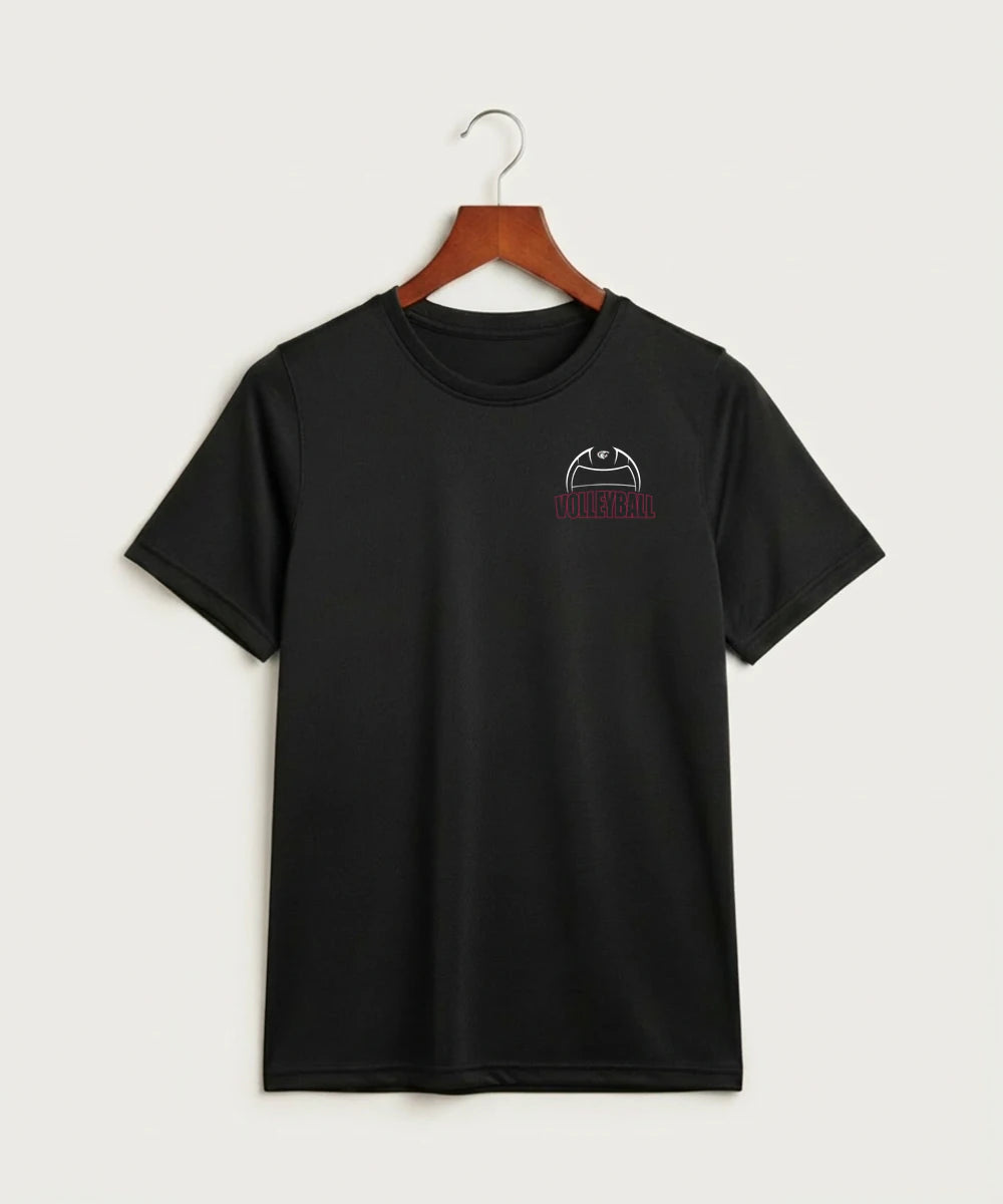 Triton High School Volleyball (Girls) - Black Nike Youth Swoosh Sleeve rLegend Tee NKDX8787