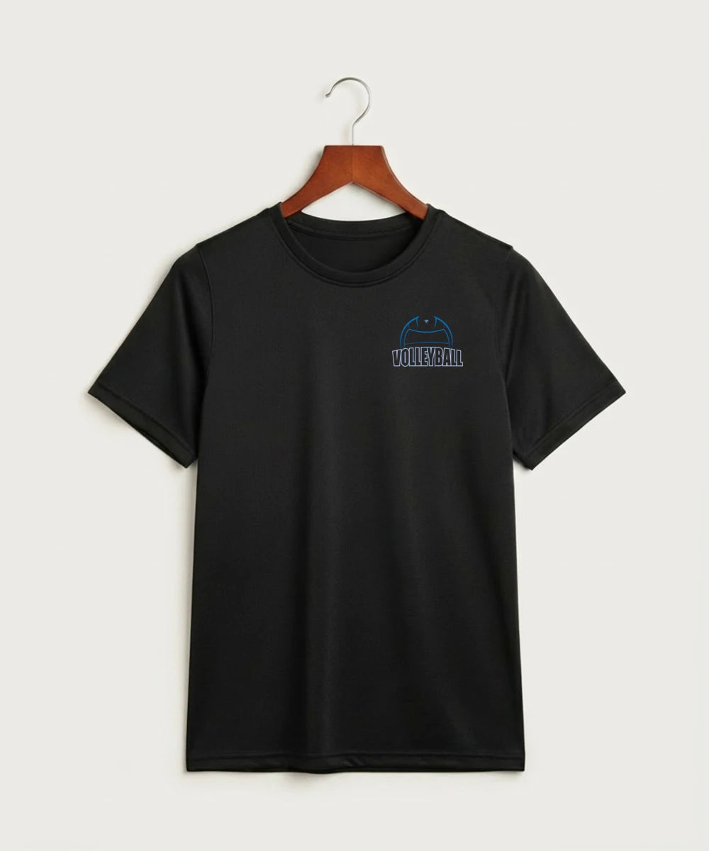 Eastview High School Volleyball (Girls) - Black Nike Youth Swoosh Sleeve rLegend Tee NKDX8787