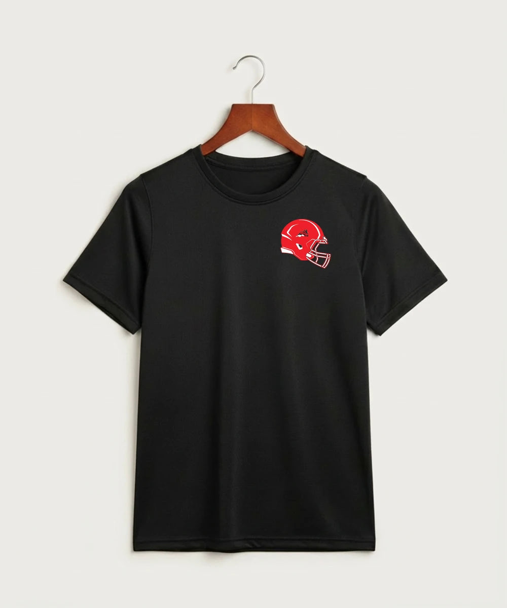 Fulton High School Football (Boys) - Black Nike Youth Swoosh Sleeve rLegend Tee NKDX8787