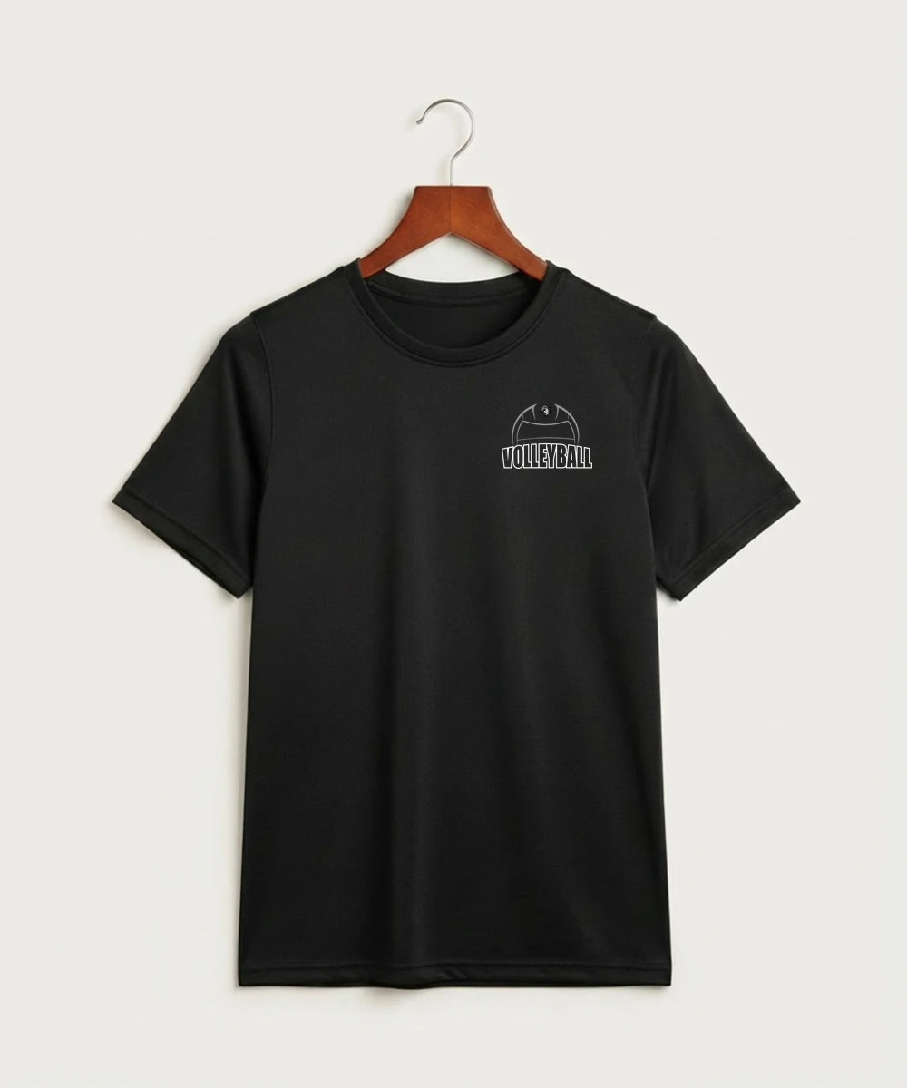 Kingsland High School Volleyball (Girls) - Black Nike Youth Swoosh Sleeve rLegend Tee NKDX8787