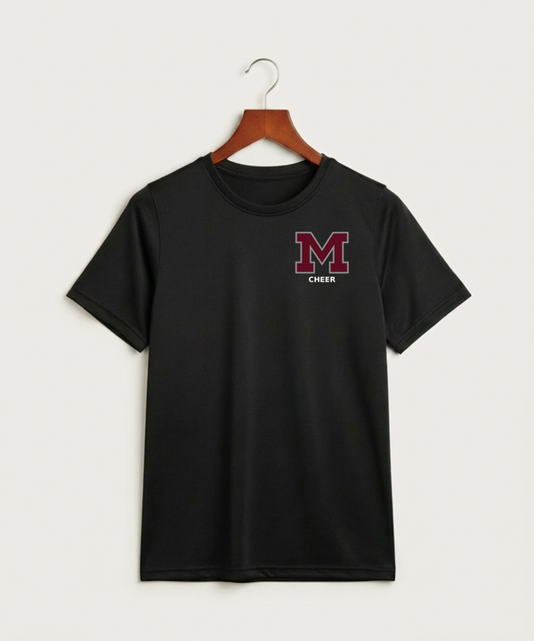 Moline Cheer general - Black Nike Youth Swoosh Sleeve rLegend Tee NKDX8787
