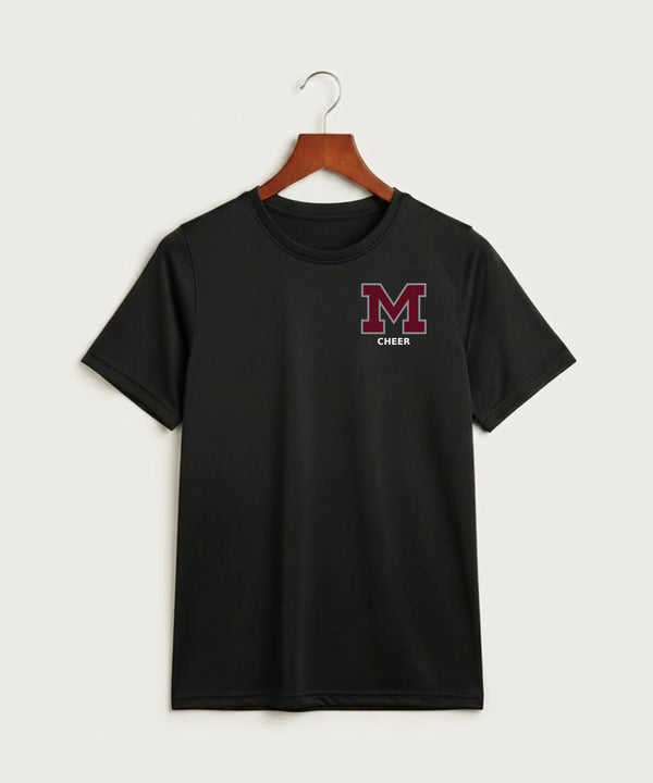 Moline Cheer general - Black Nike Youth Swoosh Sleeve rLegend Tee NKDX8787