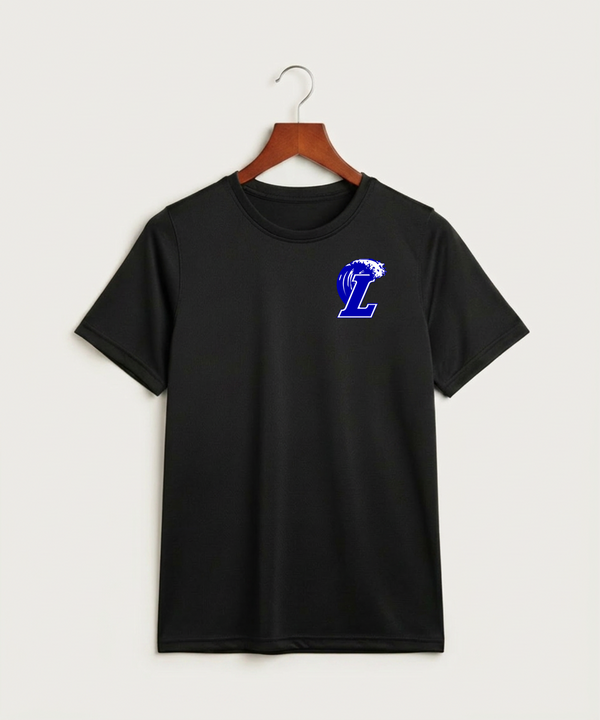 Lakeview High School Football (Boys) - Black Nike Youth Swoosh Sleeve rLegend Tee NKDX8787