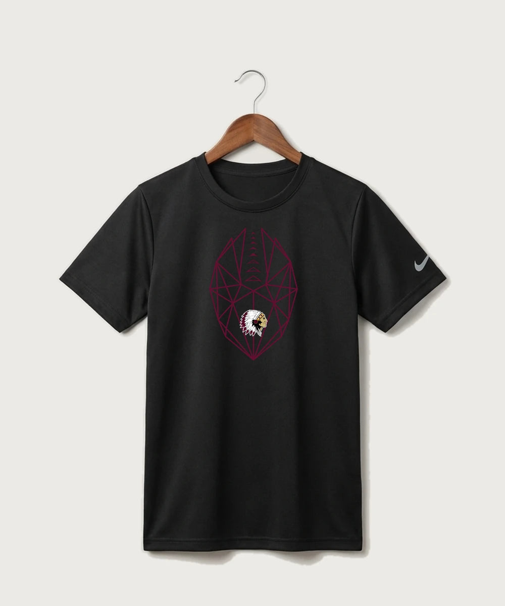 Stockton High School Football - Black Nike Youth Swoosh Sleeve rLegend Tee NKDX8787