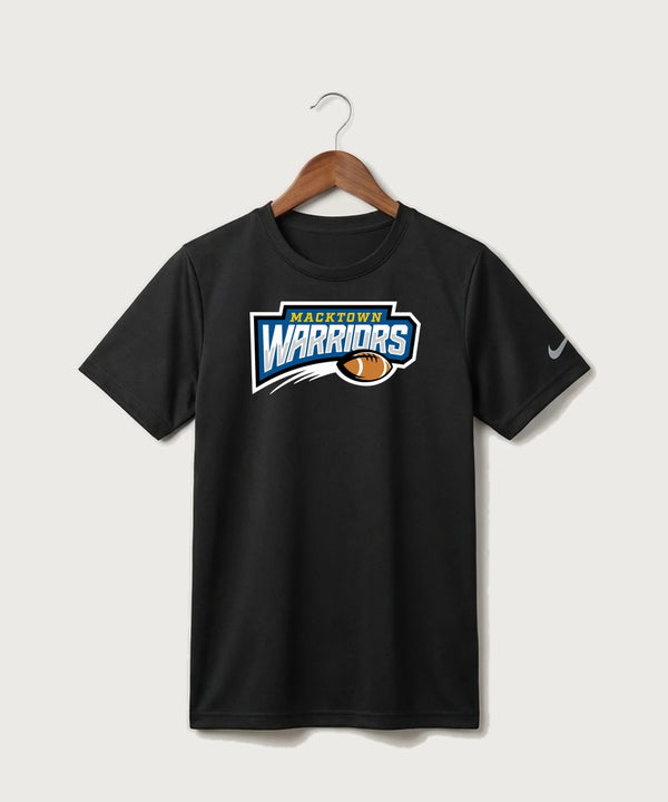 Macktown Warriors Football (Boys) - Black Nike Youth Swoosh Sleeve rLegend Tee NKDX8787