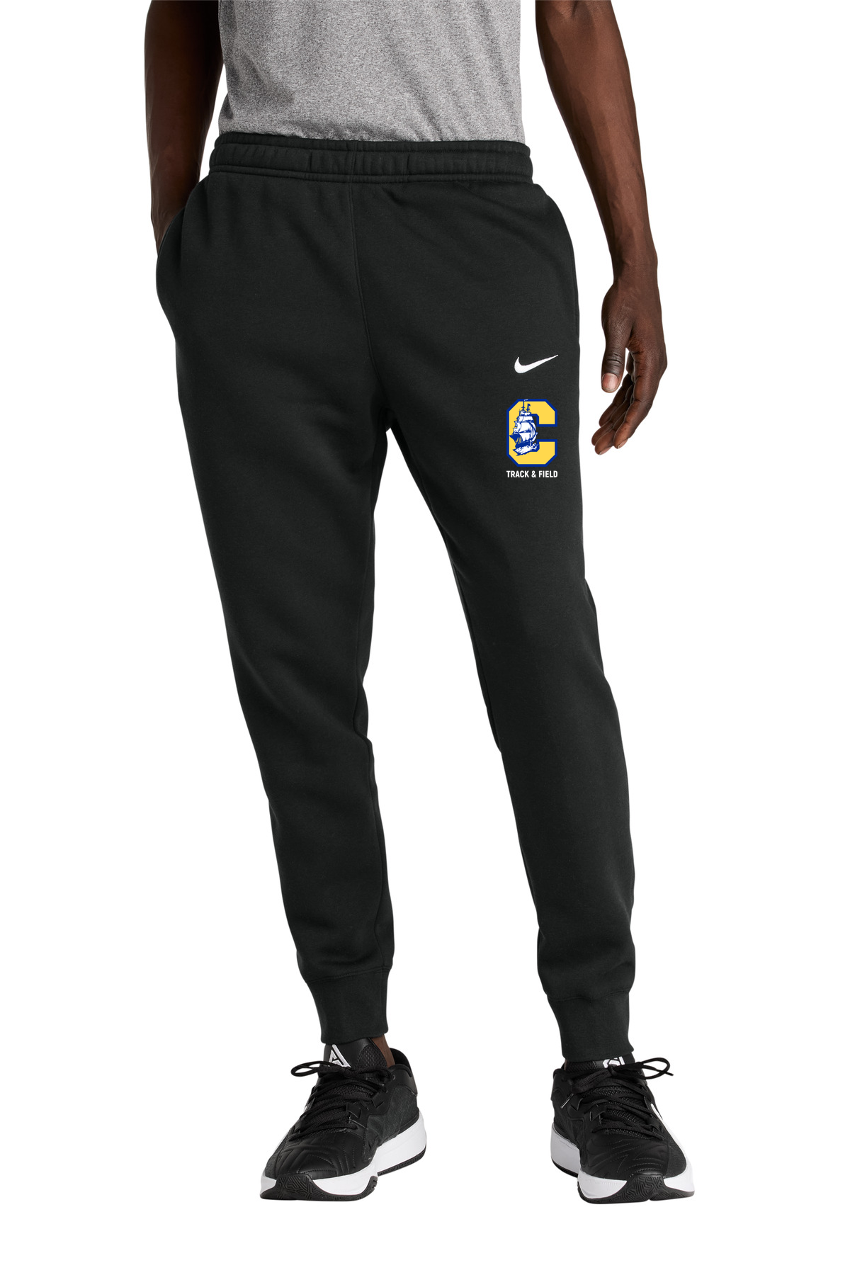 Clearview High School track_field - Black Nike Club Fleece Jogger NKHM8045