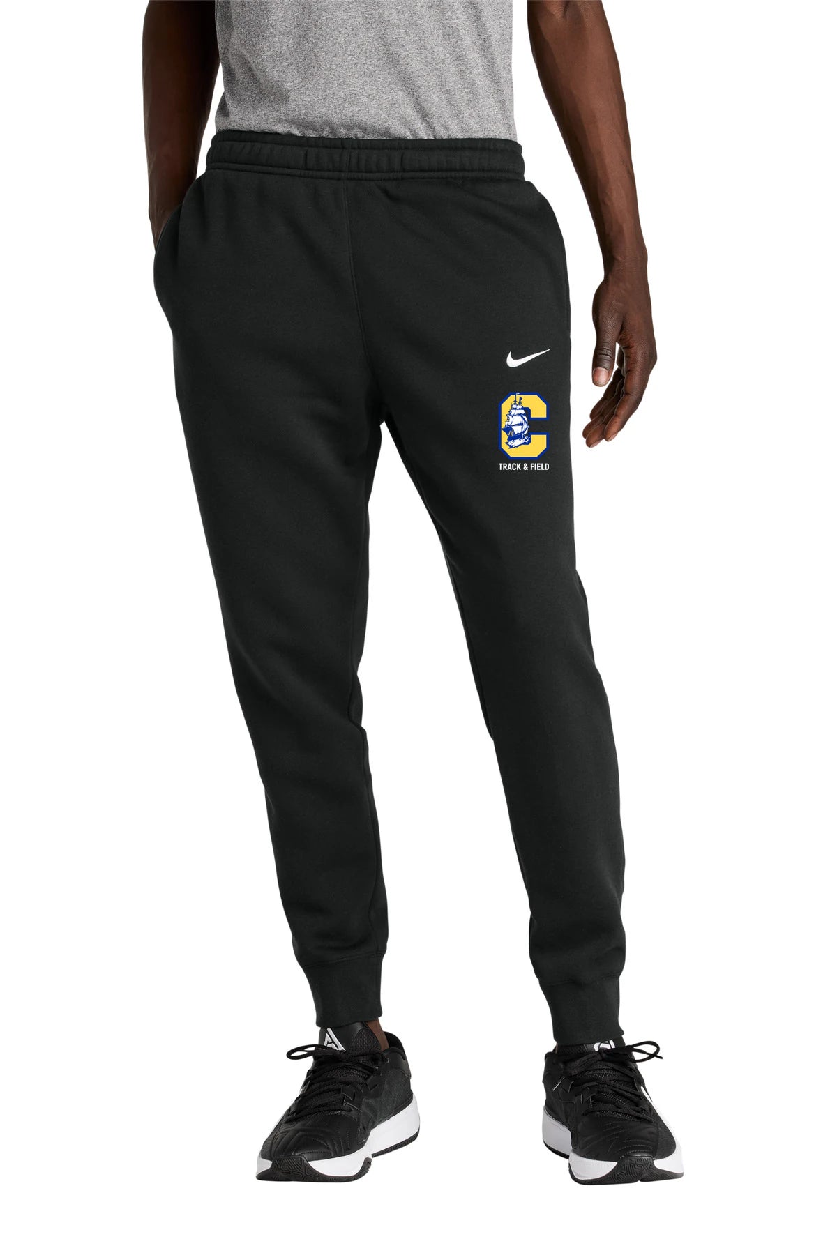 Clearview High School track_field - Black Nike Club Fleece Jogger NKHM8045