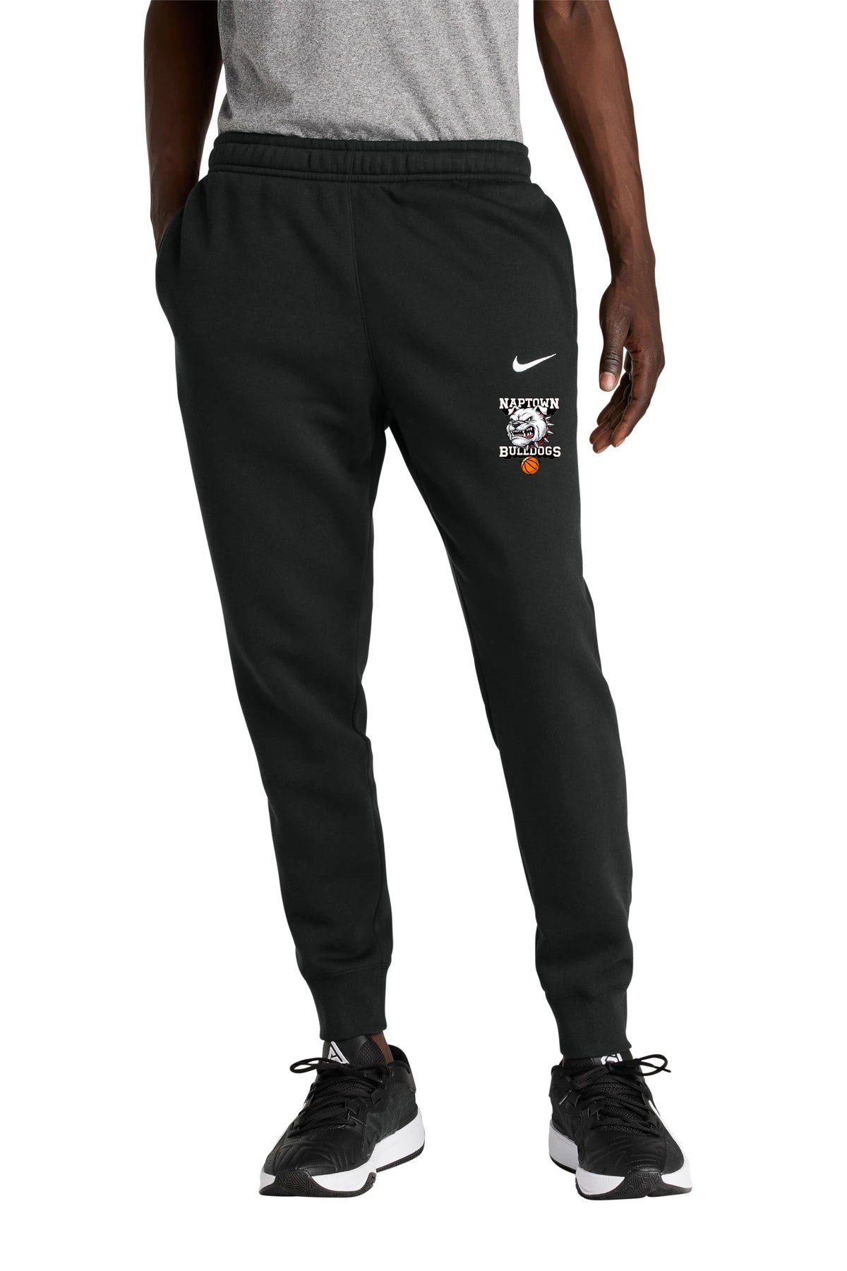Naptown basketball_boys - Black Nike Club Fleece Jogger NKHM8045