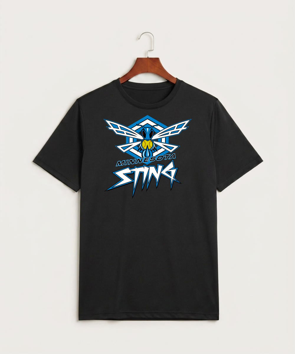 Minnesota Sting Athletics - Black Sport-Tek PosiCharge Competitor Tee. ST350