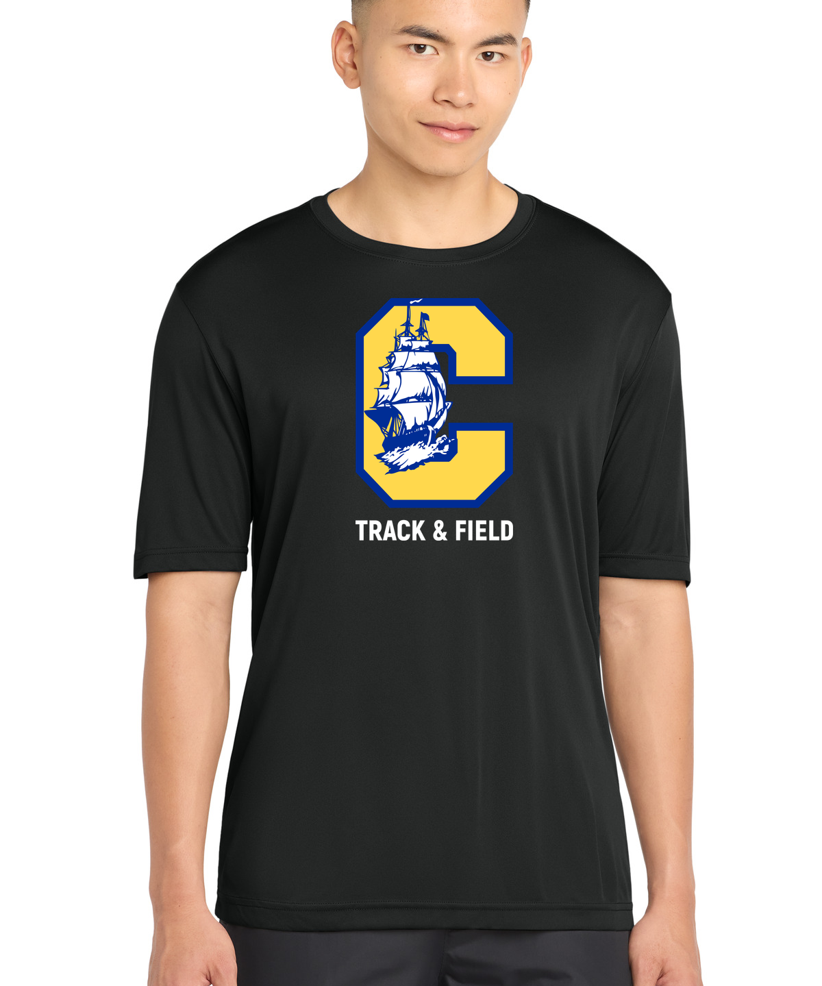 Clearview High School track_field - Black Sport-Tek PosiCharge Competitor Tee. ST350