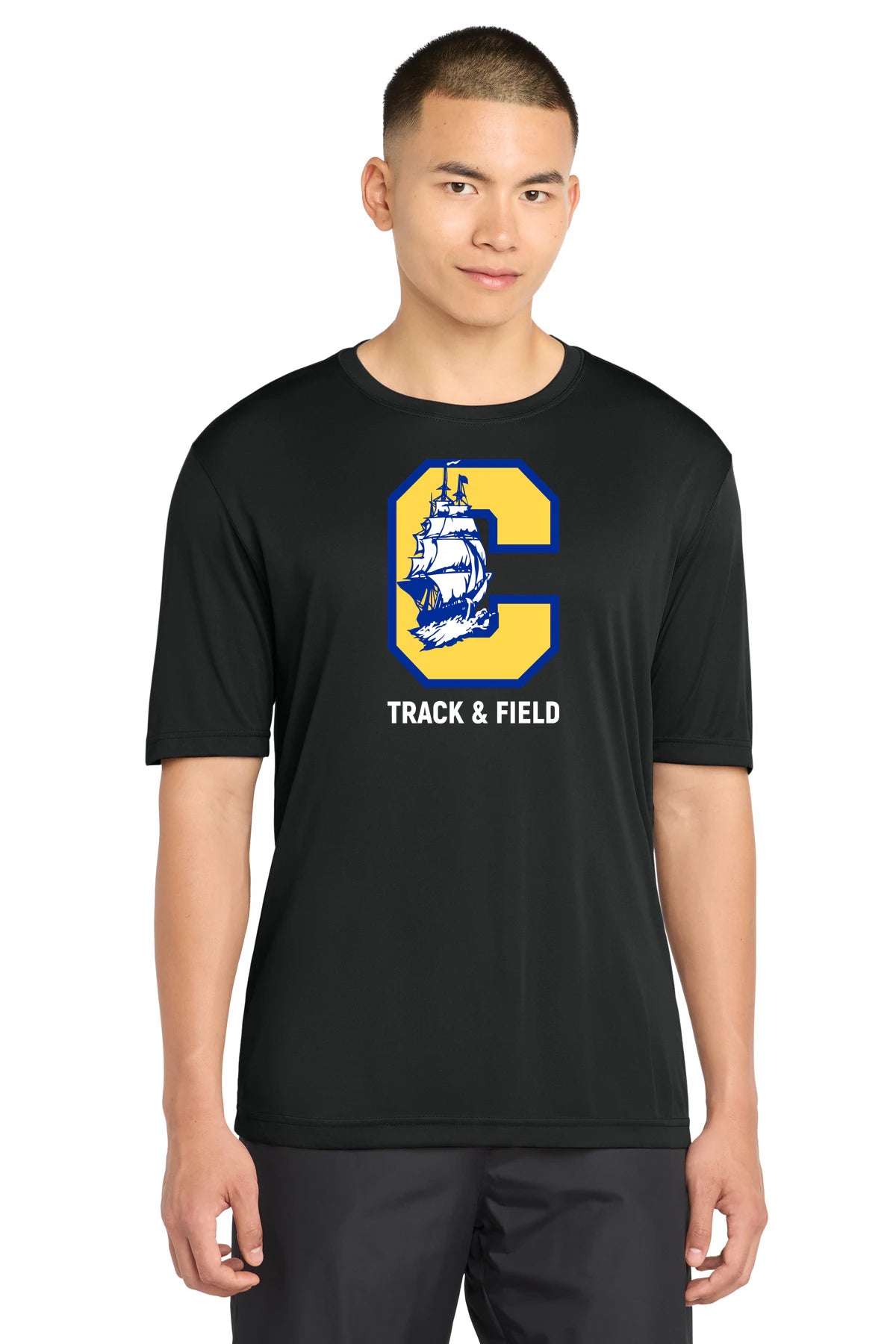 Clearview High School track_field - Black Sport-Tek PosiCharge Competitor Tee. ST350