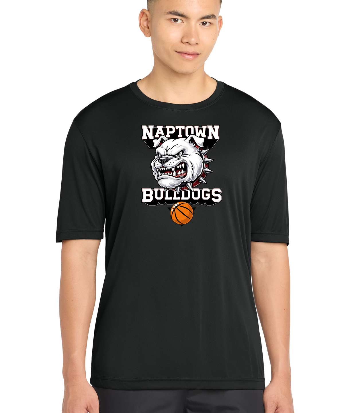 Naptown basketball_boys - Black Sport-Tek PosiCharge Competitor Tee. ST350