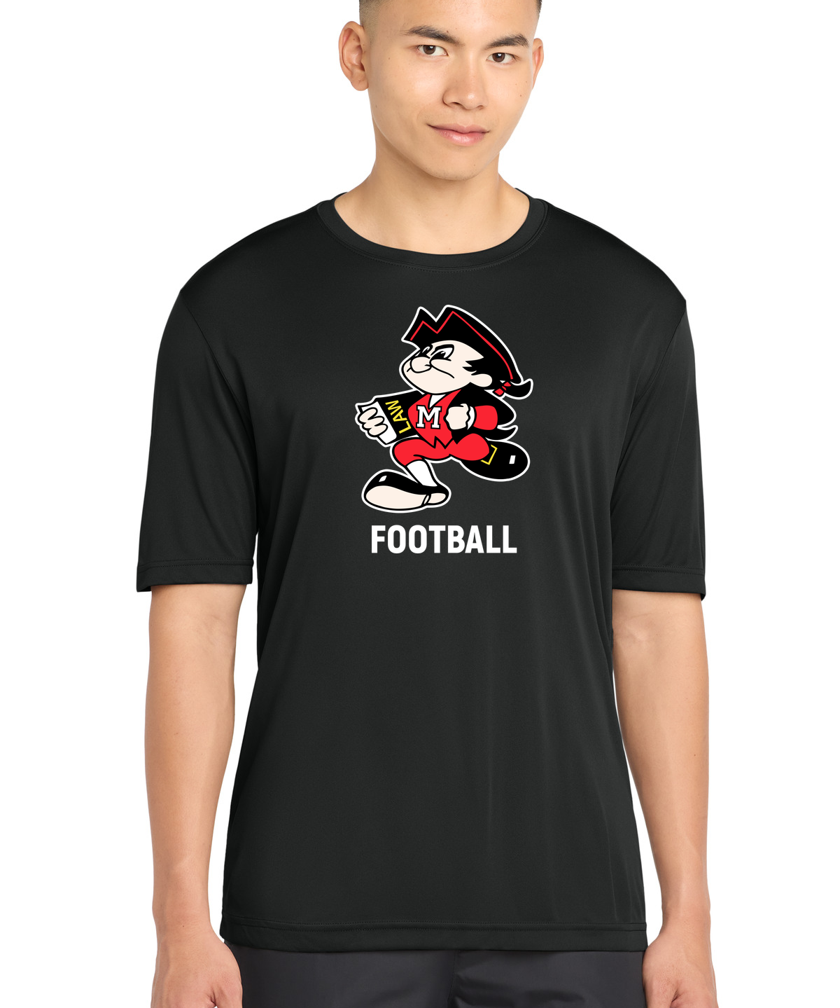 John Marshall High School football_boys - Black Sport-Tek PosiCharge Competitor Tee. ST350