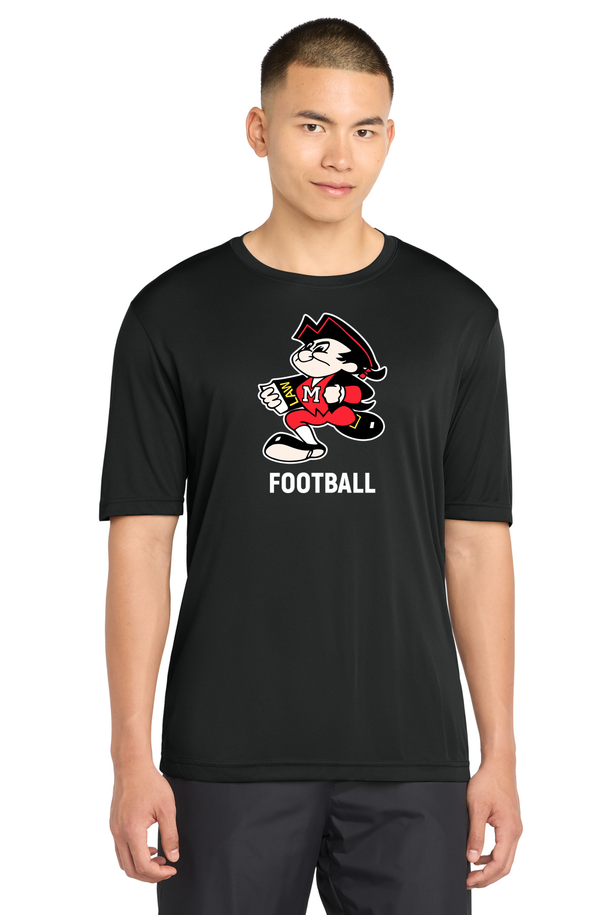 John Marshall High School football_boys - Black Sport-Tek PosiCharge Competitor Tee. ST350