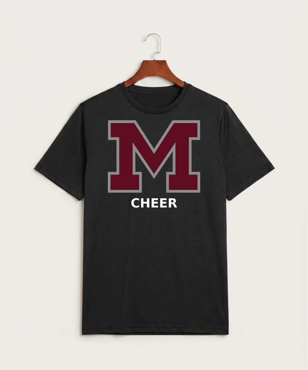 Moline Cheer general - Black Sport-Tek PosiCharge Competitor Tee. ST350