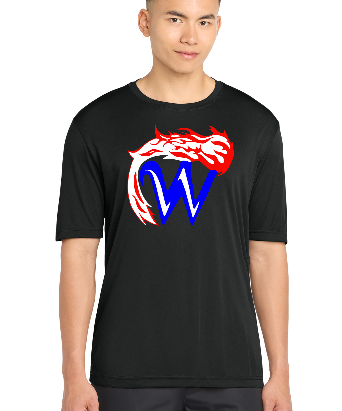 Waupaca High School football_boys - Black Sport-Tek PosiCharge Competitor Tee. ST350