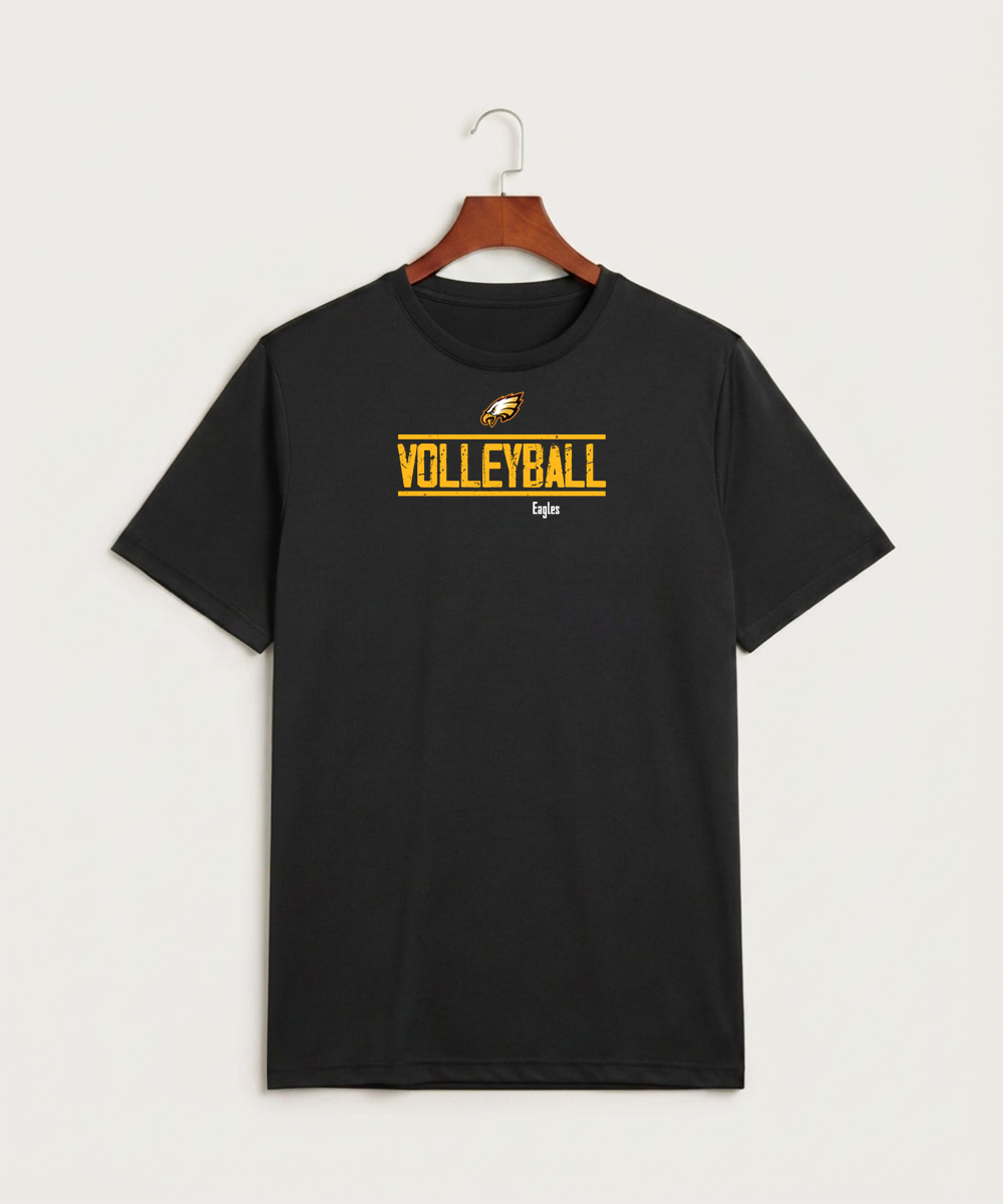 Dover-Eyota High School Volleyball (Girls) - Black Sport-Tek PosiCharge Competitor Tee. ST350