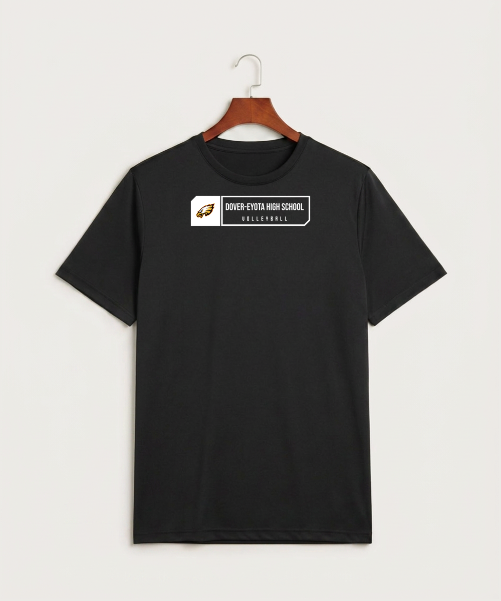 Dover-Eyota High School Volleyball (Girls) - Black Sport-Tek PosiCharge Competitor Tee. ST350