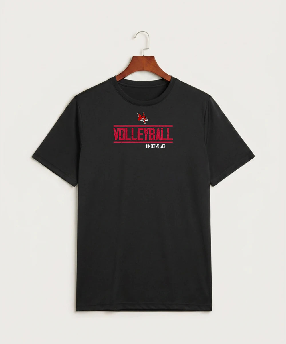 Ely Memorial High School Volleyball (Girls) - Black Sport-Tek PosiCharge Competitor Tee. ST350